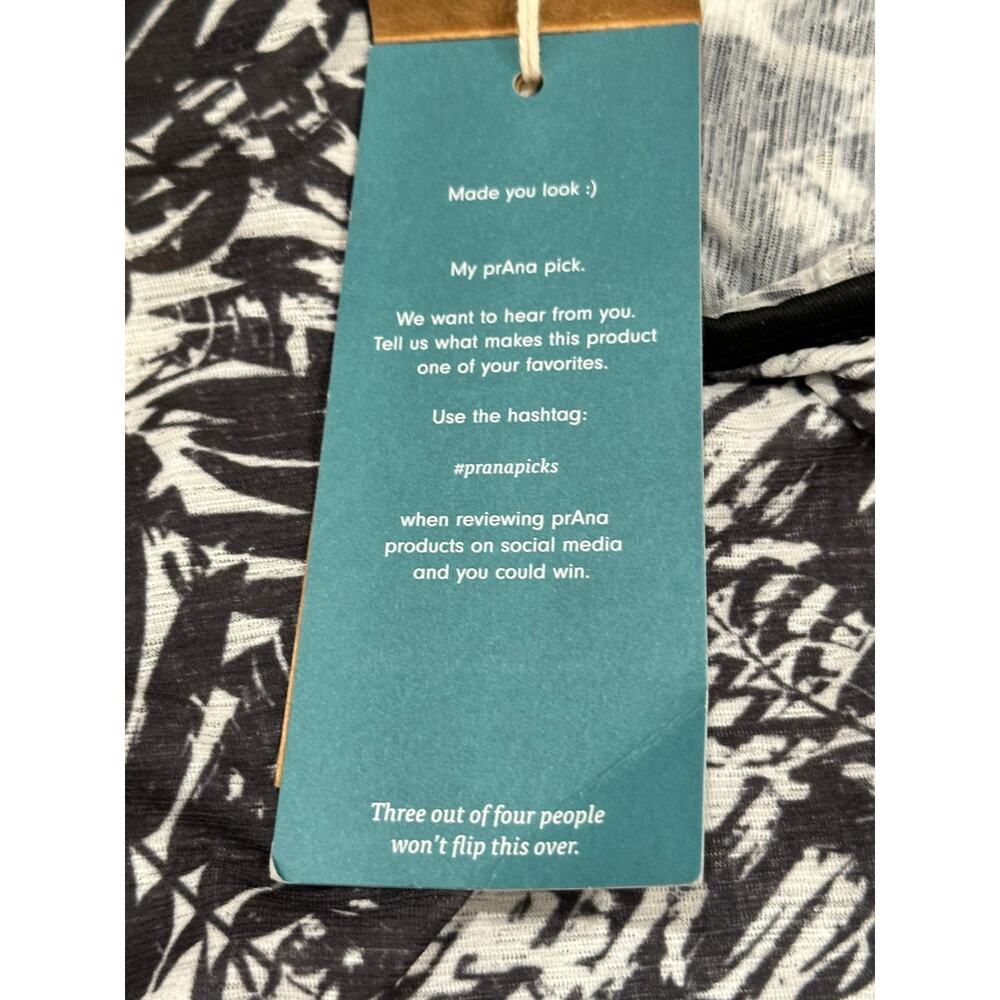NWT PrAna Ernest Outdoors Tank Top Black Pacifica Women’s Large - Picture 4 of 7